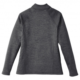 North End NE712W Ladies Flux 2.0 Full-Zip Jacket - Black Heather/Carbon