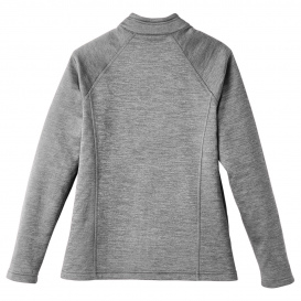 North End NE712W Ladies Flux 2.0 Full-Zip Jacket - Light Heather/Carbon