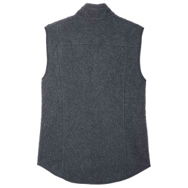 North End NE714W Ladies Aura Sweater Fleece Vest - Carbon/Carbon