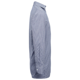 Reprime RP220 Men\'s Microcheck Gingham Long-Sleeve Cotton Shirt - Navy/White