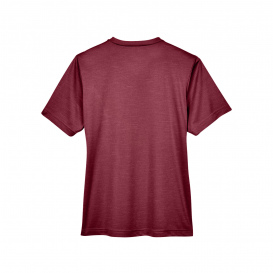 Team 365 TT11HW Ladies Sonic Heather Performance T-Shirt - Sport Maroon Heather
