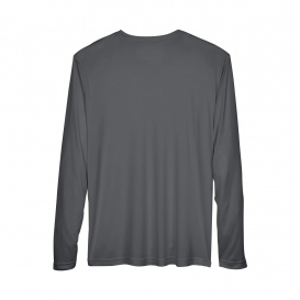 Team 365 TT11L Men\'s Zone Performance Long Sleeve T-Shirt -Sport Graphite