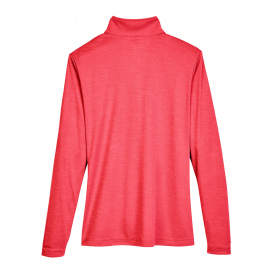 Team 365 TT31HW Ladies Zone Sonic Heather Performance Quarter-Zip - Sport Red Heather