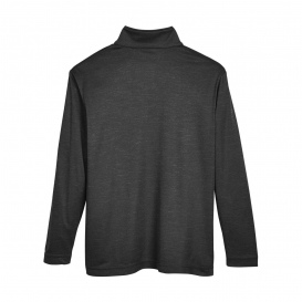 Team 365 TT31HY Youth Zone Sonic Heather Performance Quarter-Zip - Black Heather