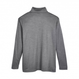 Team 365 TT31HY Youth Zone Sonic Heather Performance Quarter-Zip - Dark Grey Heather