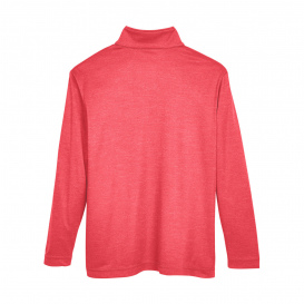 Team 365 TT31HY Youth Zone Sonic Heather Performance Quarter-Zip - Sport Red Heather