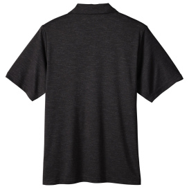Team 365 TT51H Men\'s Zone Sonic Heather Performance Polo - Black Heather