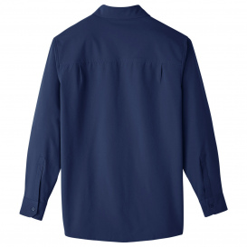 UltraClub UC500 Men\'s Bradley Performance Woven Shirt - Navy