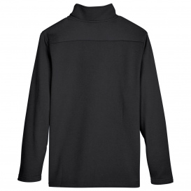 UltraClub UC792 Men\'s Coastal Pique Fleece 1/4-Zip - Black