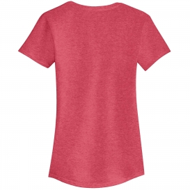 Anvil 6750L Ladies Tri-Blend Tee - Heather Red