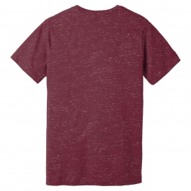 Bella + Canvas BC3005 Unisex Jersey Short Sleeve V-Neck Tee - Maroon Marble