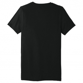 Bella + Canvas BC3415 Unisex Triblend Short Sleeve V-Neck Tee - Solid Black Triblend