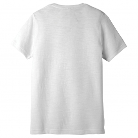 Bella + Canvas BC3650 Unisex Poly-Cotton Short Sleeve Tee - White Slub