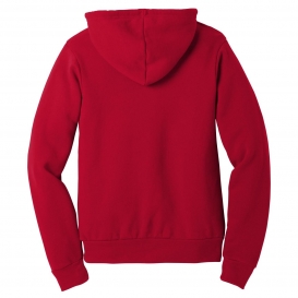 Bella + Canvas BC3719 Unisex Sponge Fleece Pullover Hoodie - Red