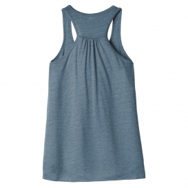 Bella + Canvas BC8800 Women\'s Flowy Racerback Tank - Denim Slub
