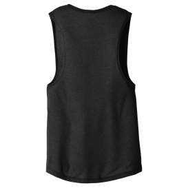 Bella + Canvas BC8803 Women's Flowy Scoop Muscle Tank - Black Heather