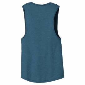 Bella + Canvas BC8803 Women\'s Flowy Scoop Muscle Tank - Heather Deep Teal
