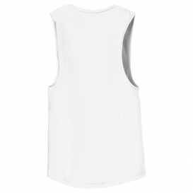 Bella + Canvas BC8803 Women's Flowy Scoop Muscle Tank - White