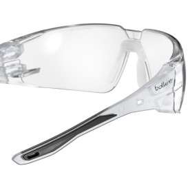 Bolle RUSHMN10U Rush 2.0 Safety Glasses - Clear/Black Temples - CSP Platinum Anti-Fog Lens