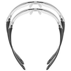 Bolle RUSPMN10U Rush + 2.0 Safety Glasses - Black Temples - Clear CSP Platinum Anti-Fog Lens
