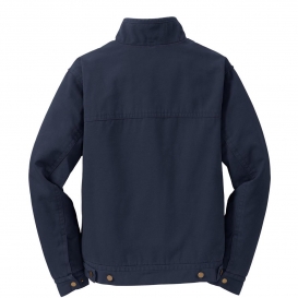 CornerStone CSJ40 Washed Duck Cloth Flannel-Lined Work Jacket - Navy