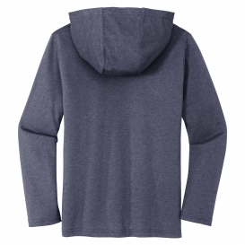 District DT139Y Youth Perfect Tri Long Sleeve Hoodie - Navy Frost