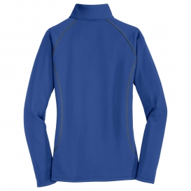 Eddie Bauer EB237 Ladies Smooth Fleece 1/2-Zip - Cobalt Blue