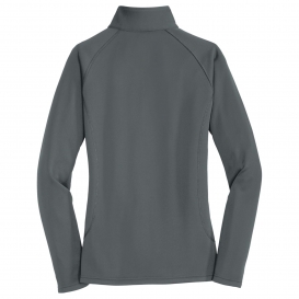 Eddie Bauer EB237 Ladies Smooth Fleece 1/2-Zip - Iron Gate