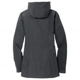 Eddie Bauer EB537 Ladies Hooded Soft Shell Parka - Grey Steel