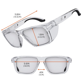 Ergodyne Sixten 58210 Safety Glasses - Clear Frame - Clear Anti-Fog Lens