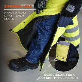 Ergodyne N-Ferno 6479 Class E Hi-Vis Freezer Bib Overalls