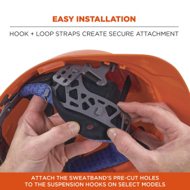 Ergodyne Chill-Its 6611 Hard Hat Cooling Sweatband Pad - Moisture Wicking