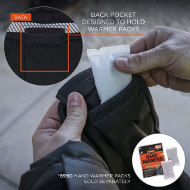 Ergodyne N-Ferno 6831 Reflective Balaclava Fleece Face Mask - Black