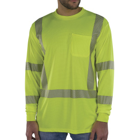 Ergodyne GloWear 8370 Type R Class 3 Performance Long Sleeve T-Shirt - Lime