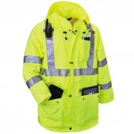 Ergodyne GloWear 8385 Type R Class 3 4-In-1 Jacket - Yellow/Lime