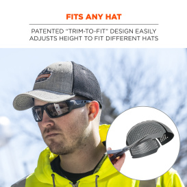 thumbnail image 2 of Skullerz 8945 Safety Bump Cap Insert – Fits Any Baseball Hat, Gray, Vented 2 of 5