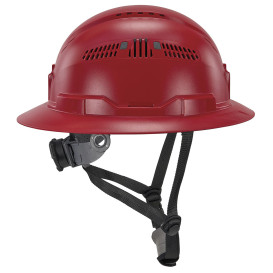 Ergodyne Skullerz 8963 Type II Class E Full Brim Safety Helmet with Mips - Ratchet Suspension - Red