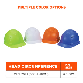 Ergodyne Skullerz 8966 Cap-Style Lightweight Hard Hat Vented - Ratchet Suspension - Blue