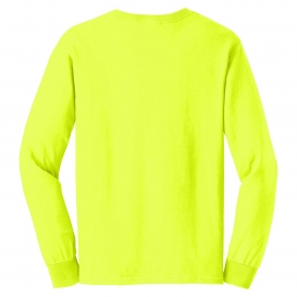 Gildan G2400 Ultra Cotton Long Sleeve T-Shirt - Safety Green
