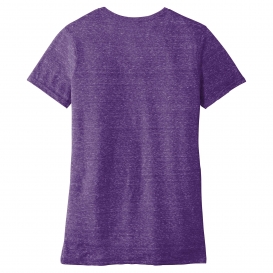 Jerzees 88WV Ladies Snow Heather Jersey V-Neck T-Shirt - Purple