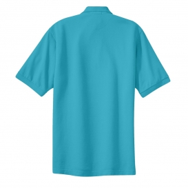 Port Authority K420 Pique Knit Polo - Turquoise