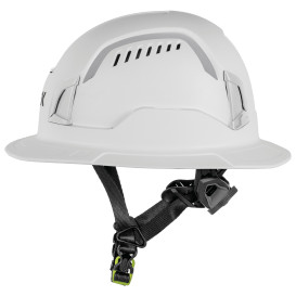 KASK WHE00149 Zenith X2 Air Full Brim Hi Viz Safety Helmet - Ratchet Suspension - White