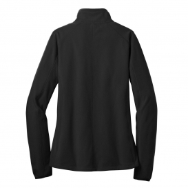 Port Authority L224 Ladies Microfleece 1/2-Zip Pullover - Black | FullSource.com
