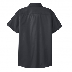 Port Authority L508 Ladies Short Sleeve Easy Care Shirt - Classic Navy/Light Stone