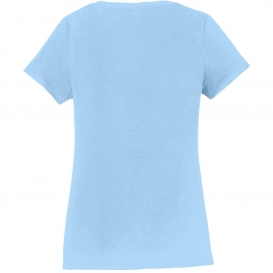 Port & Company LPC450V Ladies Fan Favorite V-Neck Tee - Light Blue