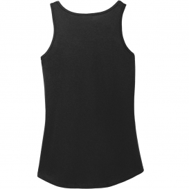 Port & Company LPC54TT Ladies Core Cotton Tank Top - Jet Black | Full ...