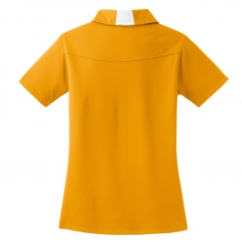 Sport-Tek LST655 Ladies Side Blocked Micropique Sport-Wick Polo Shirt - Gold/White