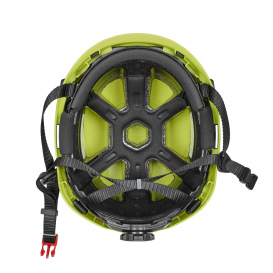 MSA 10242640 V-Gard H2 Safety Helmet - Ratchet Suspension - Hi-Viz Yellow/Lime