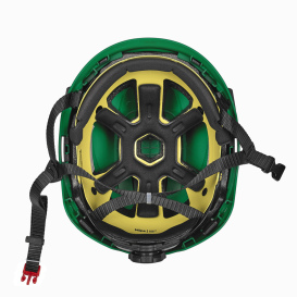 MSA 10242820 V-Gard H2 Vented Safety Helmet with Mips - Ratchet Suspension - Green