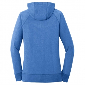 New Era LNEA122 Ladies Sueded Cotton Full-Zip Hoodie - Royal Heather